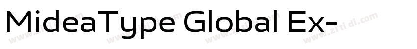 MideaType Global Ex字体转换 MideaType Global Ex字体转换
